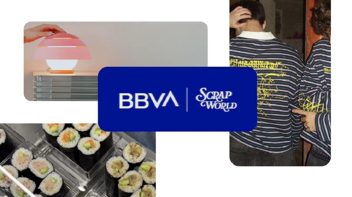 Una imagen del BBVA Scrapworld con la imagen de las empresas ganadoras.