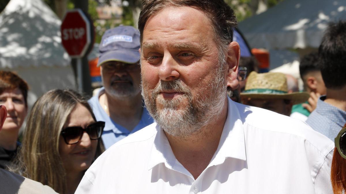 El presidente de ERC, Oriol Junqueras, en el Aplec del Caragol de Lleida