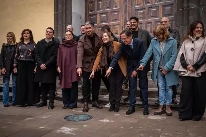 Descubrimiento de la placa del Punto Cero de La Laguna