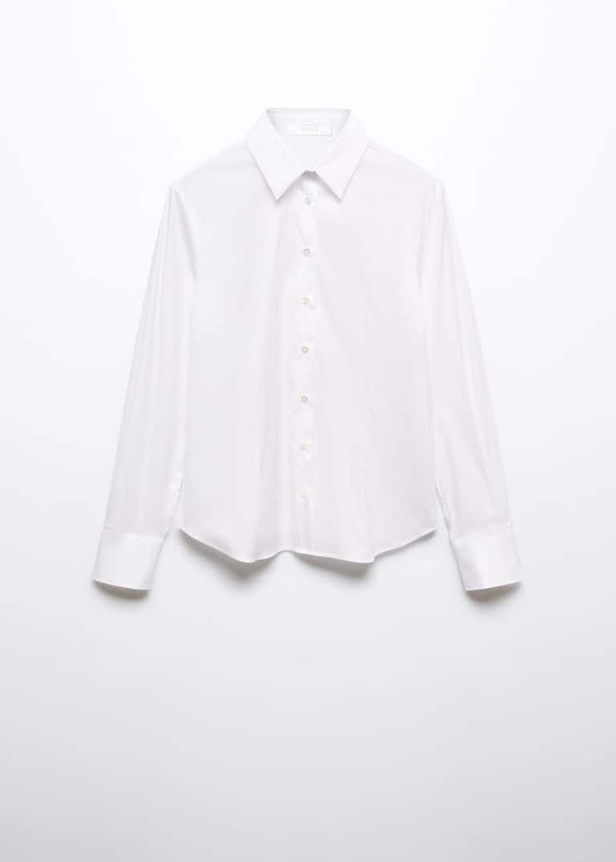 Camisa entallada algodón