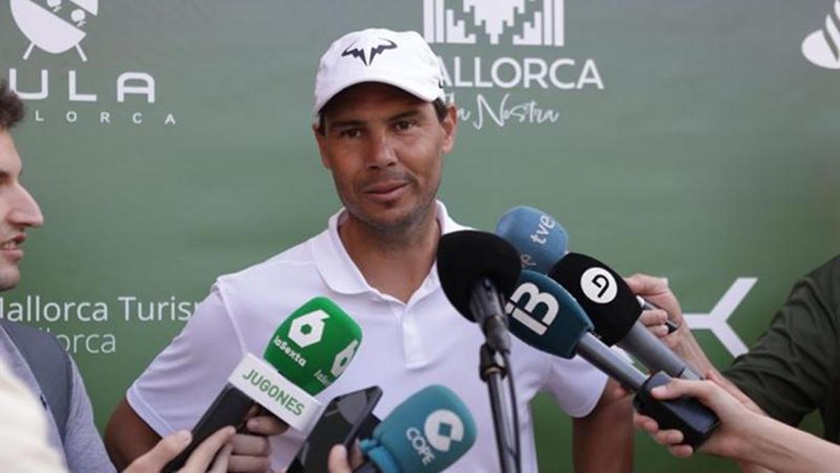 Rafa Nadal responde a los periodistas en la pasada edición.