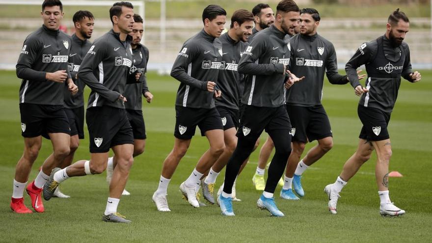 El Málaga CF regresó ayer a los entrenamientos tras las vacaciones navideñas.