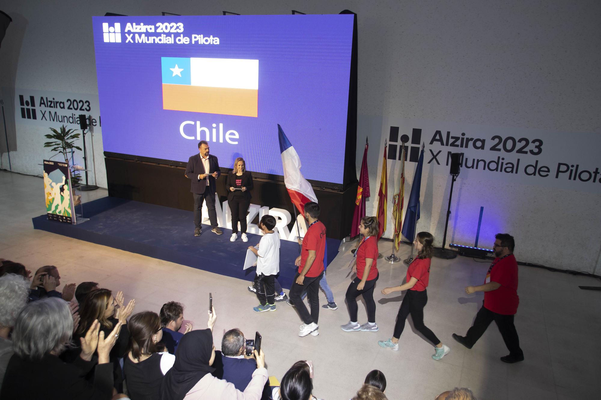 Las mejores imágenes de la gala inaugural del Mundial de Pilota de Alzira