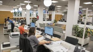 Oficina de servicios sociales en Barcelona
