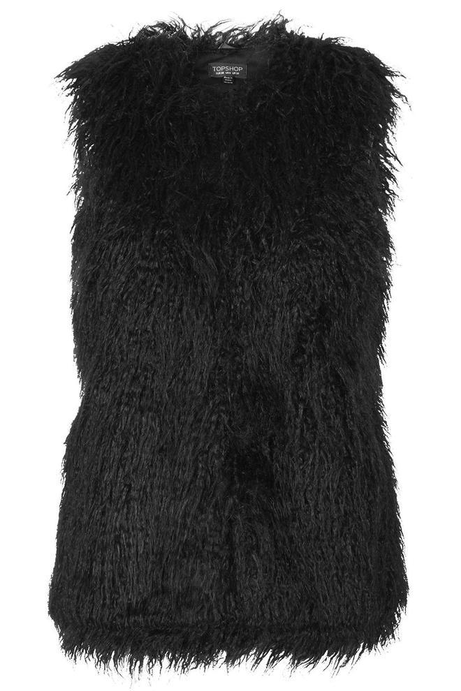 Cena de empresa: Chaleco de pelo de Topshop 60 €