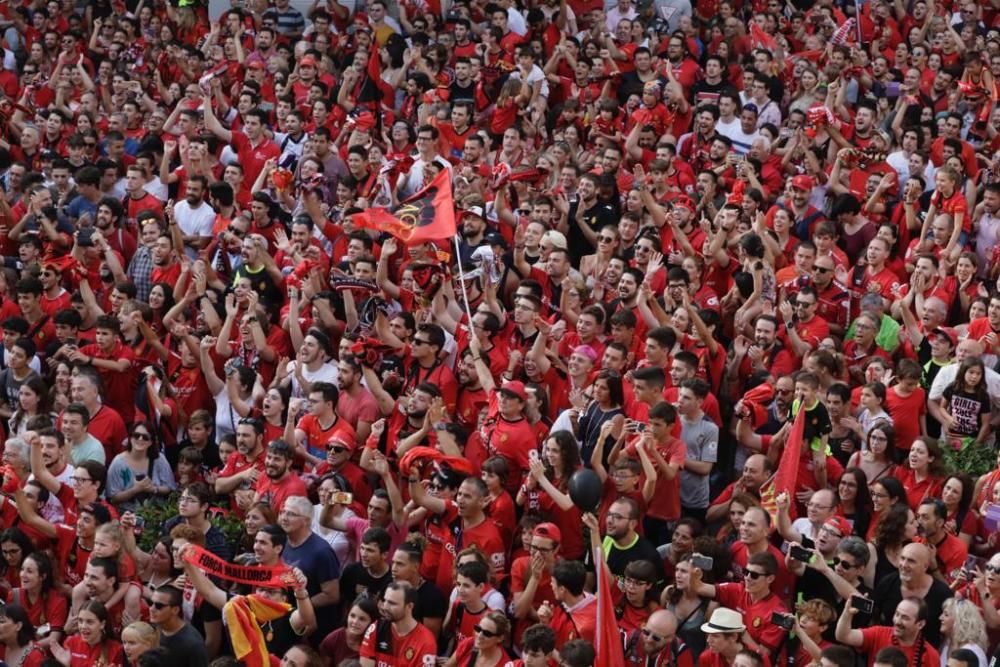 Real Mallorca feiert den Aufstieg mit seinen Fans