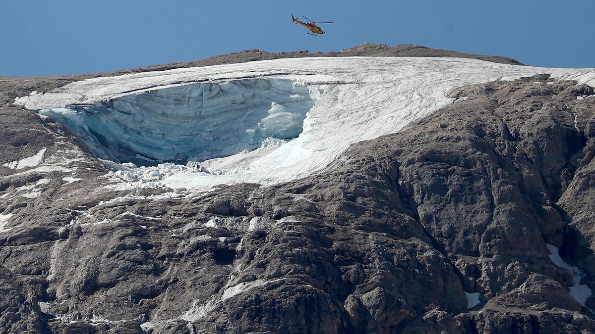Los glaciares en los Alpes han perdido un 17% de hielo.