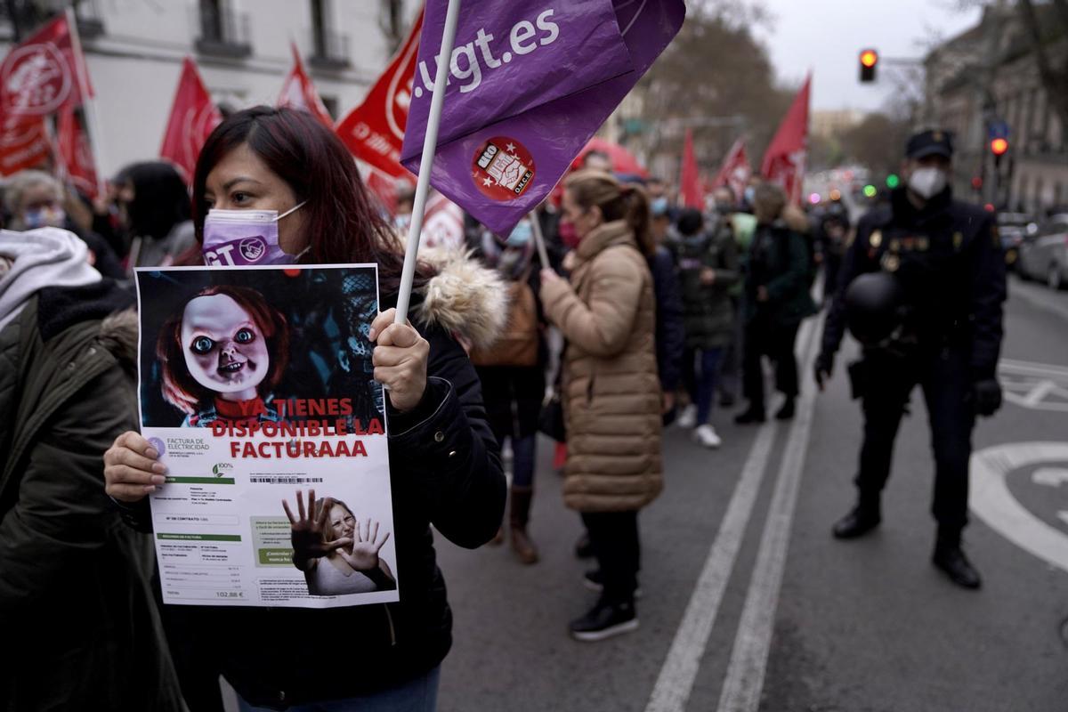 Protestas por toda España contra los precios de la energía