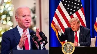 El primer debate presidencial arranca sin apretón de manos entre Biden y Trump