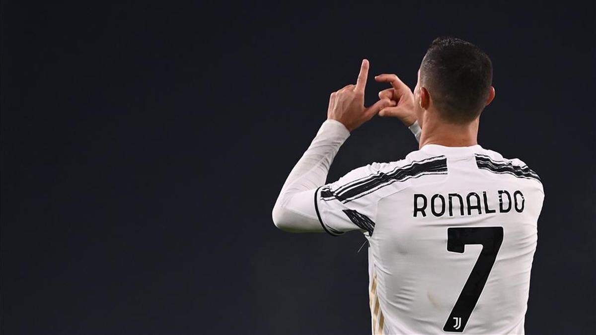 Cristiano Ronaldo, celebrando el tanto que abrió la lata