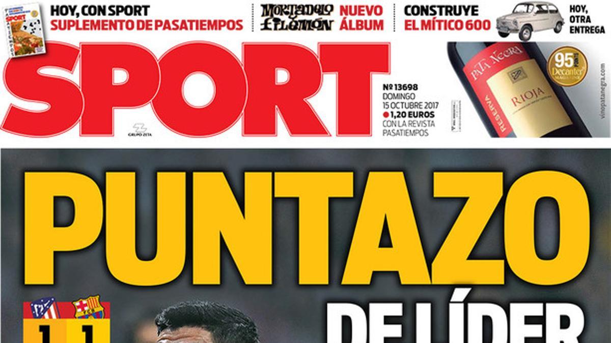 La portada de SPORT de hoy