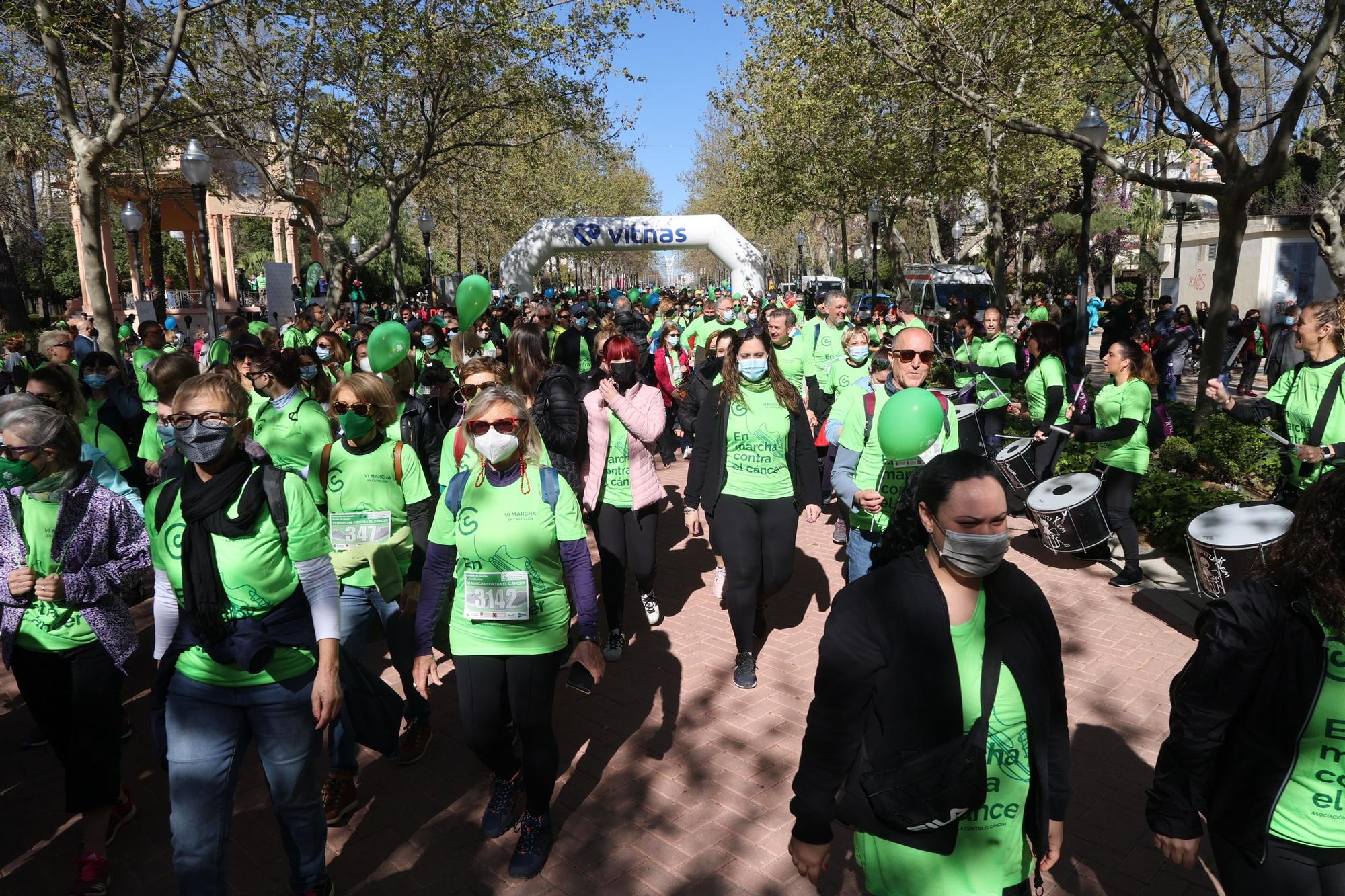 Búscate en la marcha verde contra el cáncer de Castellón