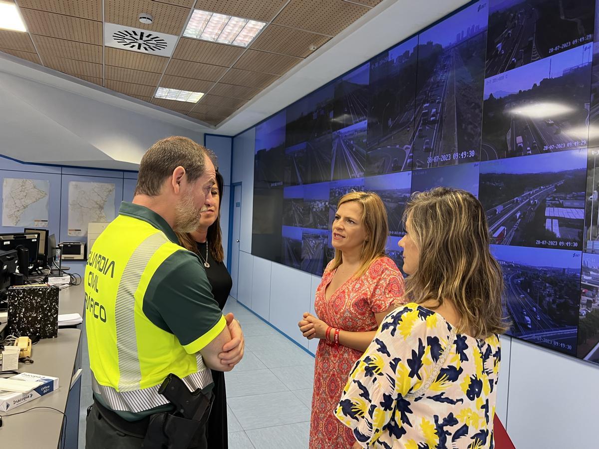 Pilar Bernabé, en el Centro de Control de Tráfico.