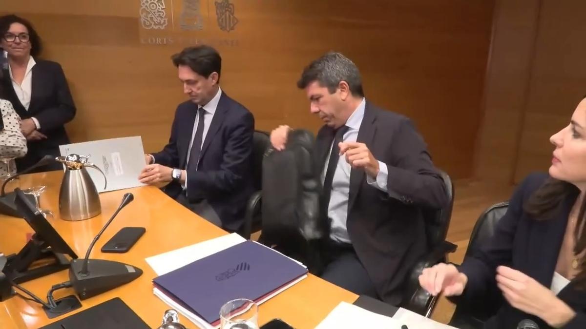 Les Corts inician la comisión de la DANA con la intervención de Carlos Mazón