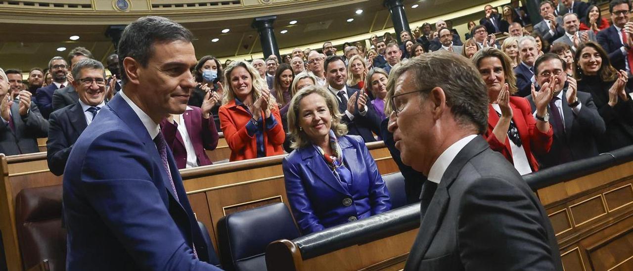 Pedro Sánchez y Alberto Núñez Feijóo