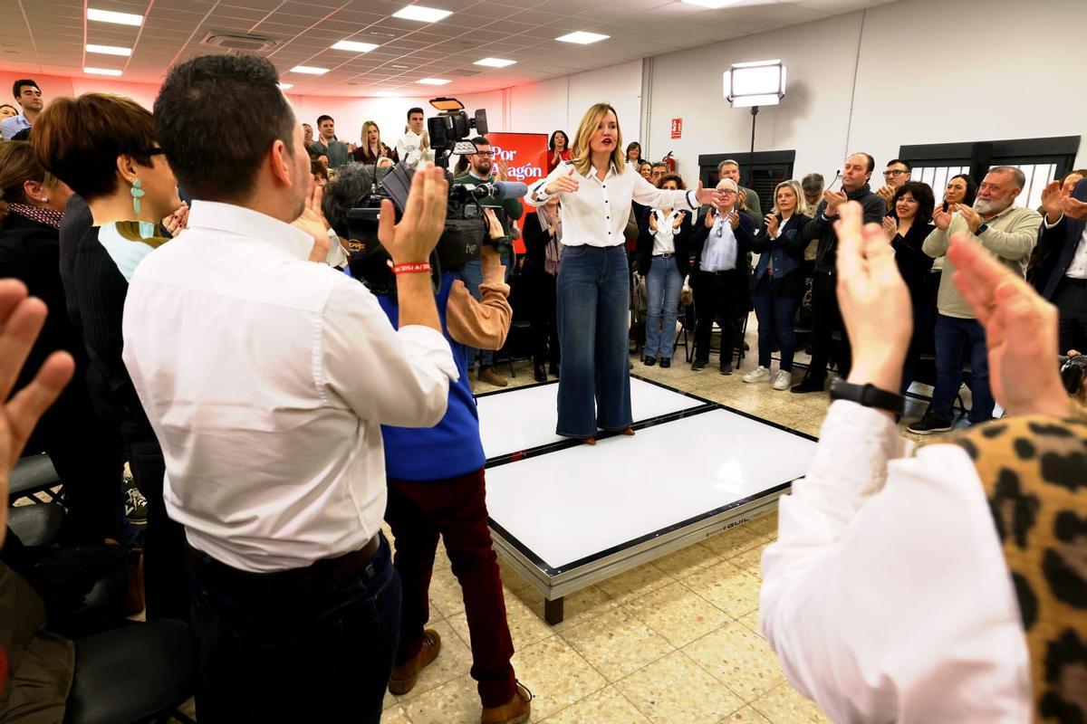 En imágenes | Pilar Alegría lanza su candidatura a las elecciones de Aragón desde La Zaida