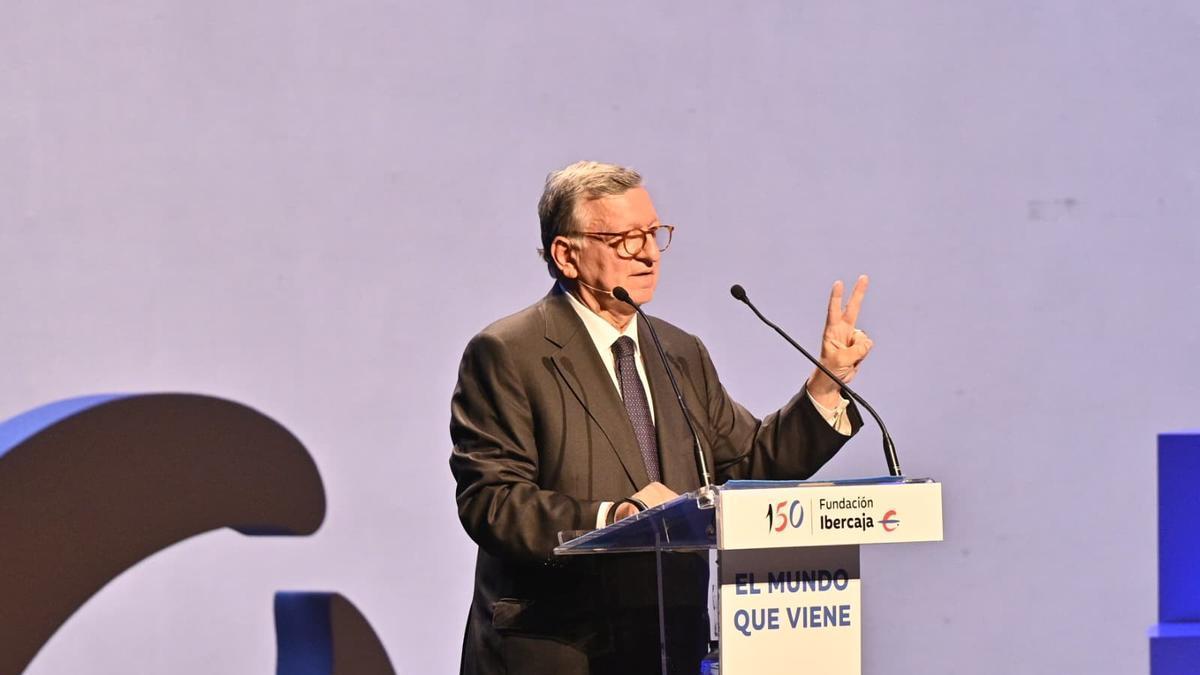 Durão Barroso durante su intervención