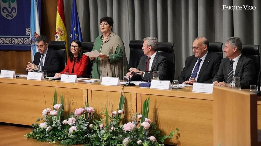 Acto de la toma de posesión de Carmen García Mateo como primera rectora mujer de la Universidad de Vigo