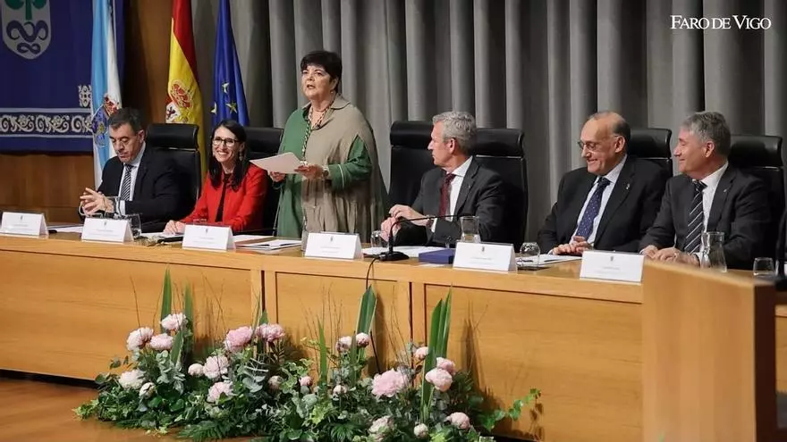 Acto de la toma de posesión de Carmen García Mateo como primera rectora mujer de la Universidad de Vigo