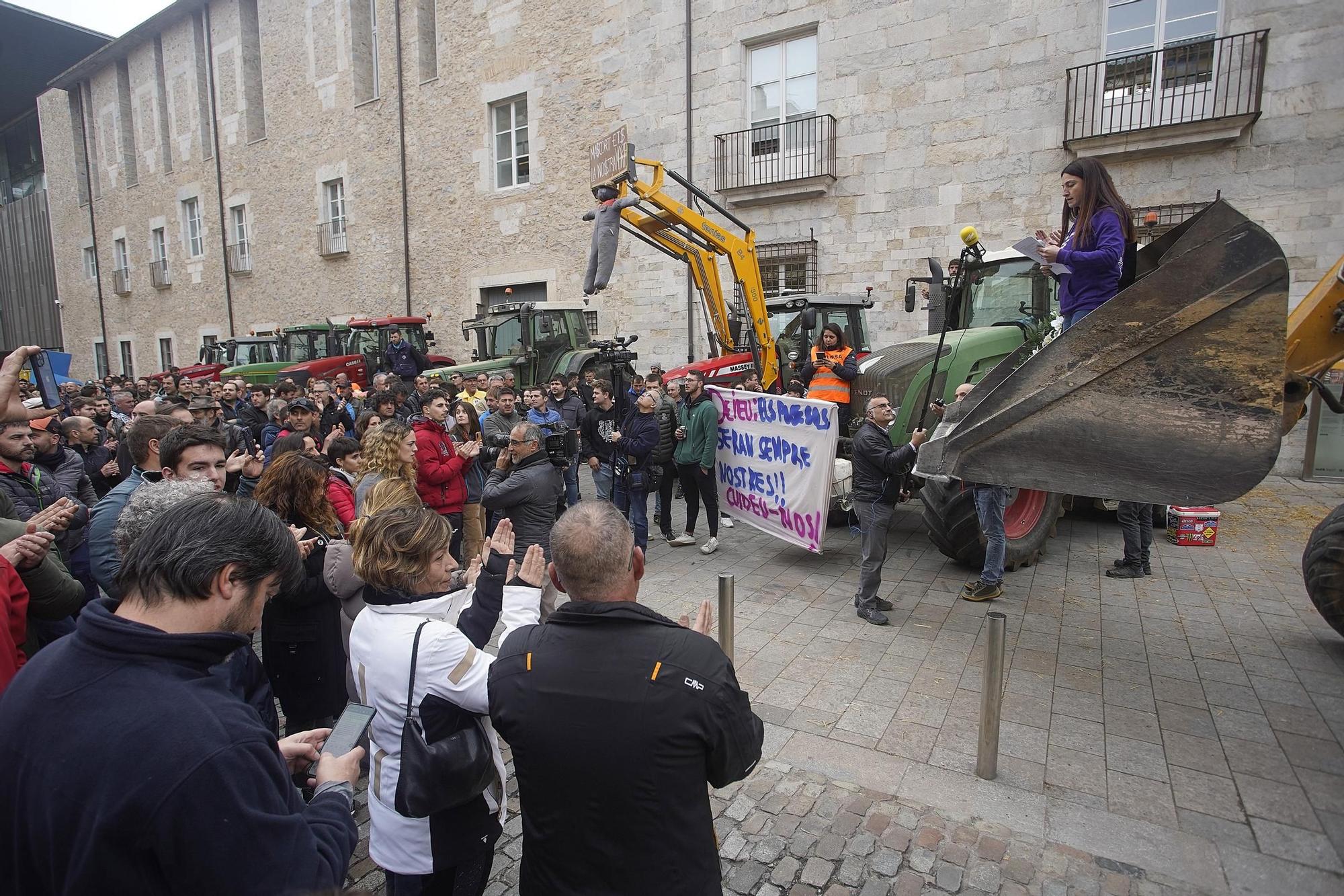 Protesta de la pagesia a Girona