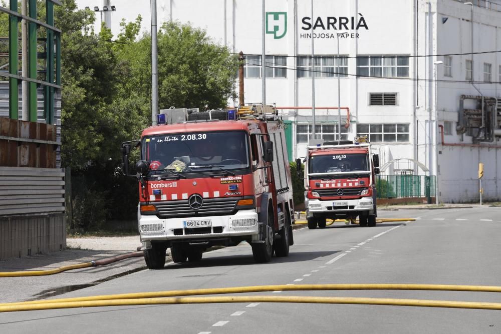 Nou incendi a les instal·lacions recuperacions Auladell de Sarrià de Ter