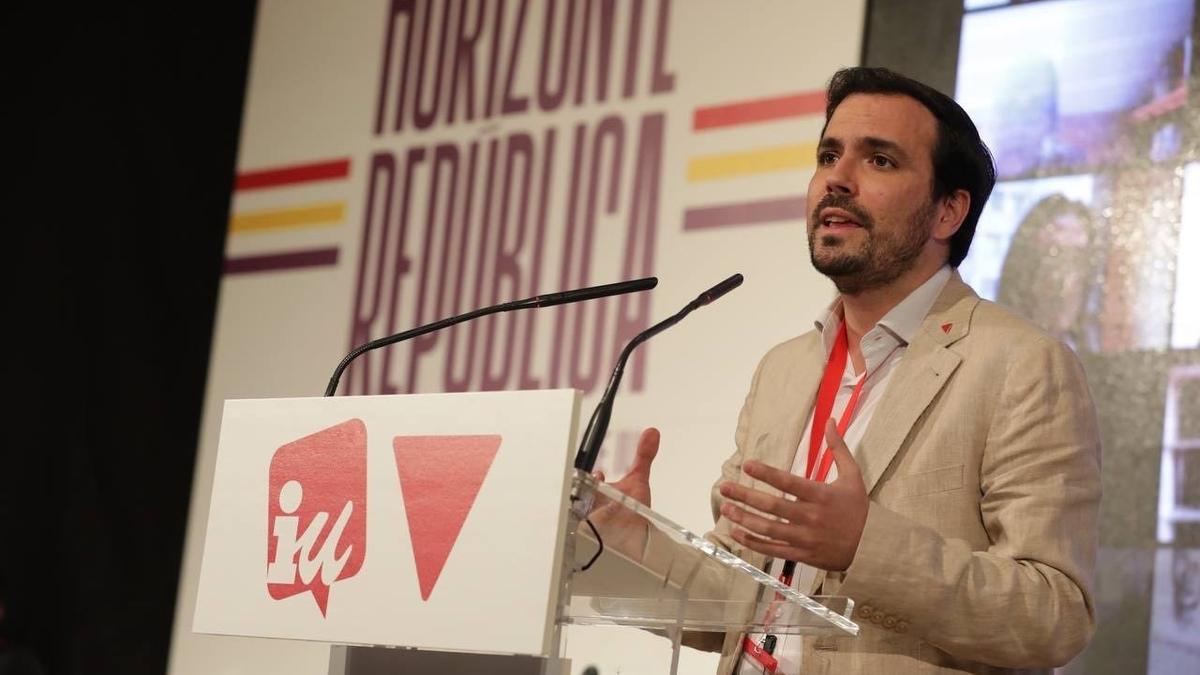 El coordinador federal de IU, Alberto Garzón.