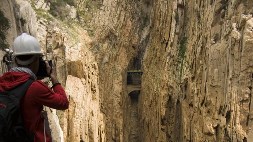 Imagen del desfiladero del Caminito del Rey.