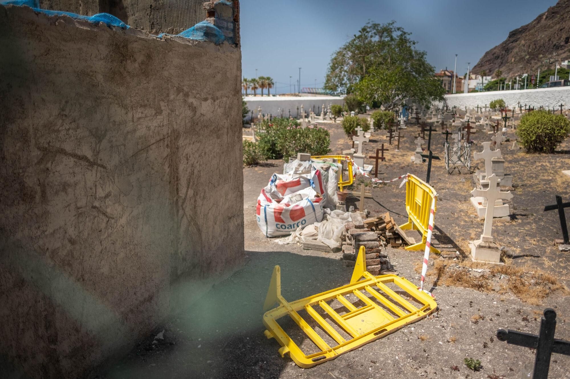 Obras en el cementerio de San Andrés, en Santa Cruz de Tenerife