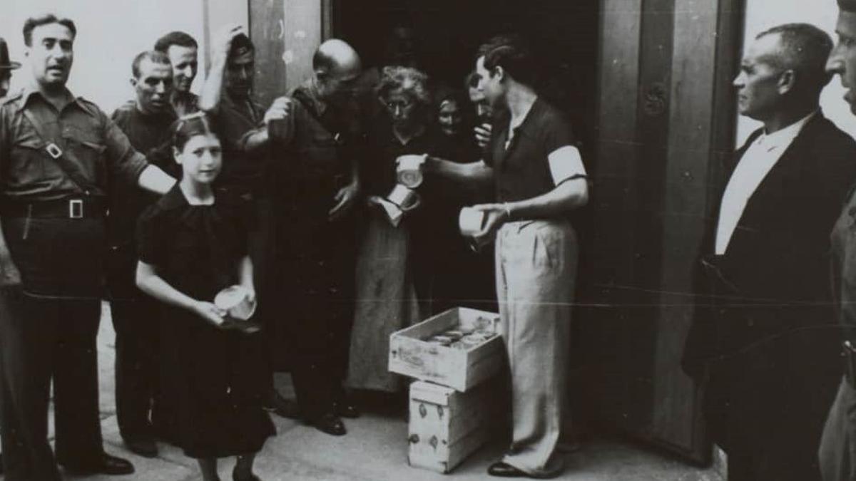 Reparto de conservas y pan en la región desde 1936 hasta 1938.