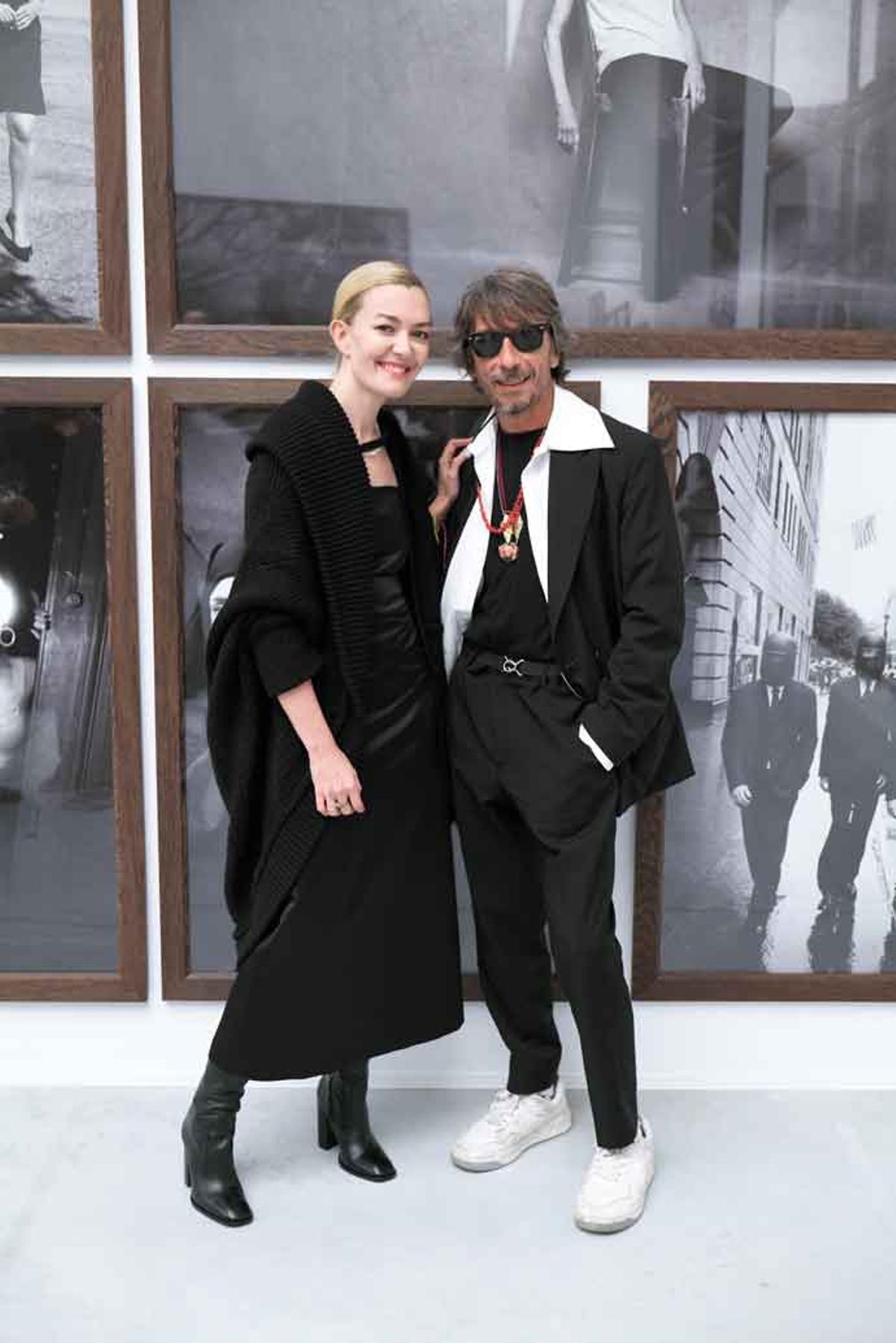 Marta Ortega y el director creativo de la marca Valentino, Pierpaolo Piccioli.