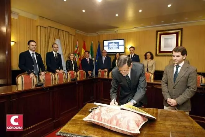 Visita y mitin de Rajoy a la localidad cordobesa de Cabra