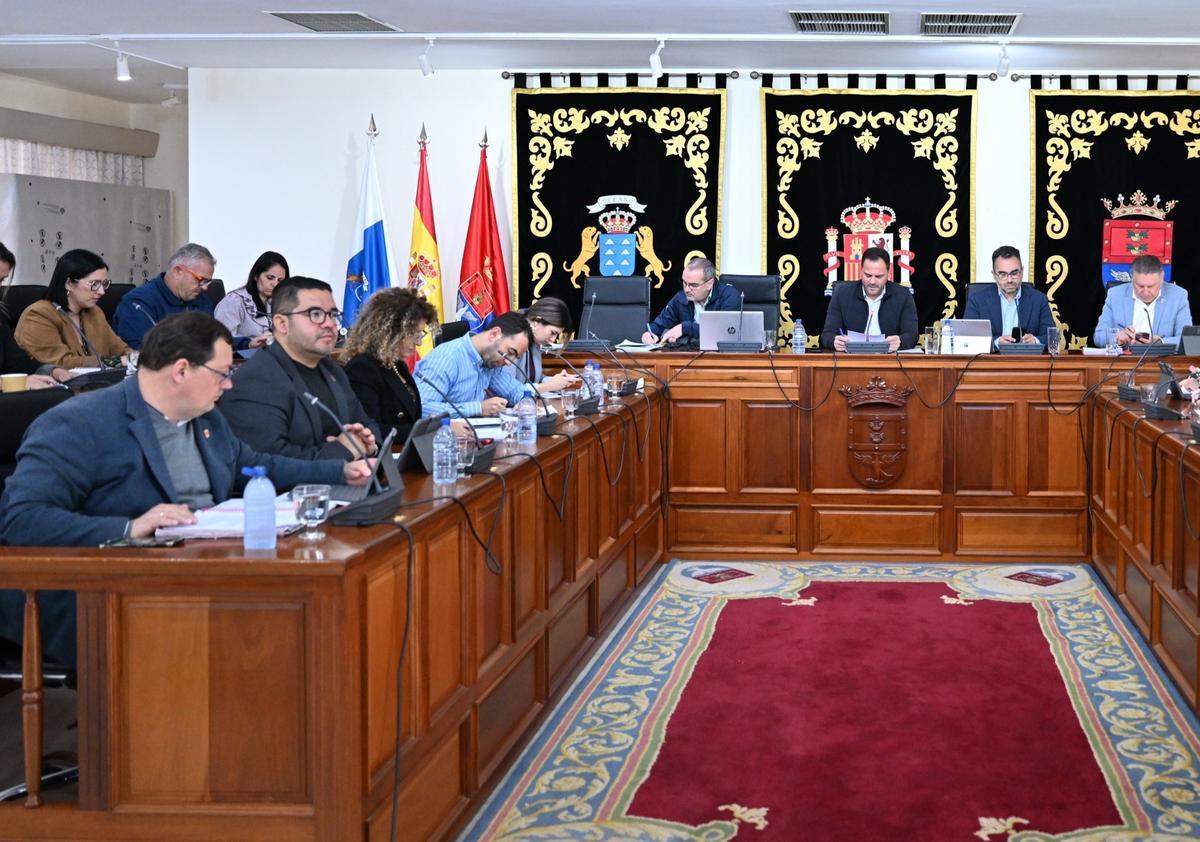 Pleno del pasado lunes en el Ayuntamiento de Arrecife.