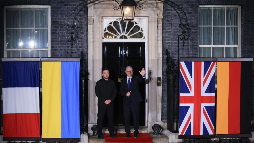 Starmer, Macron y Merz se reúnen con Zelenski en Londres par