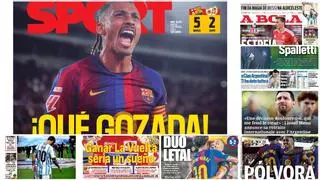 Elogios para el Barça y Messi, protagonista de las portadas de todo el mundo tras su adiós a la selección