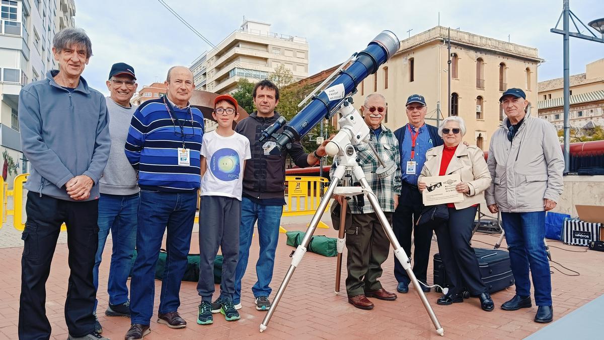 Algunos miembros de la asociación este sábado.