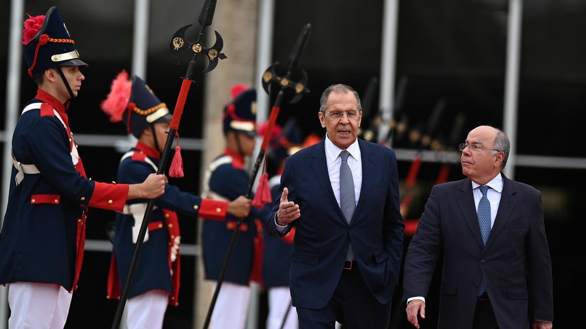 Lavrov con su homólogo brasileño