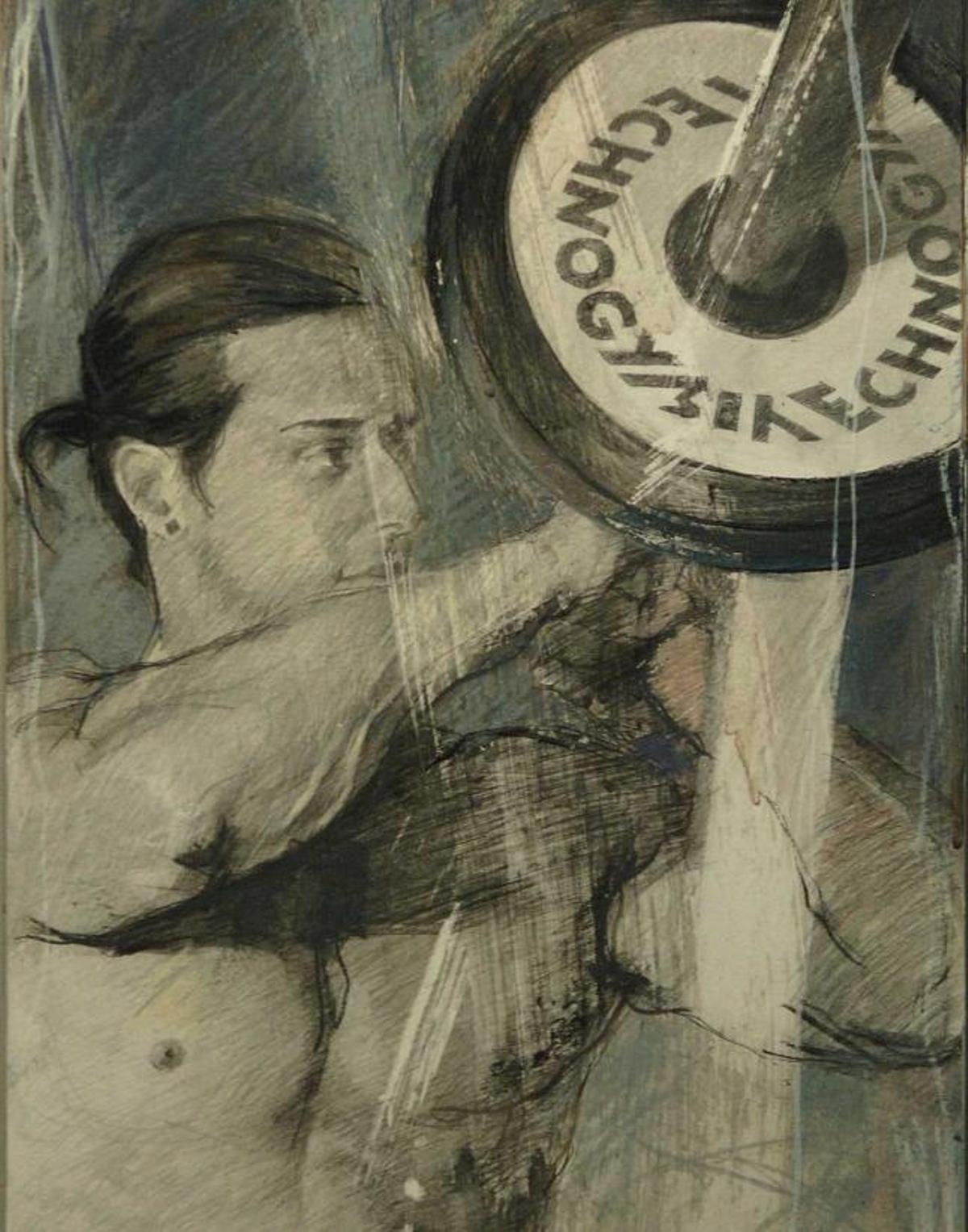 Retratos que forman parte de la exposición 'Agón', realizada por Pedro Ávila Durán. / carlos pardellas / la opinión