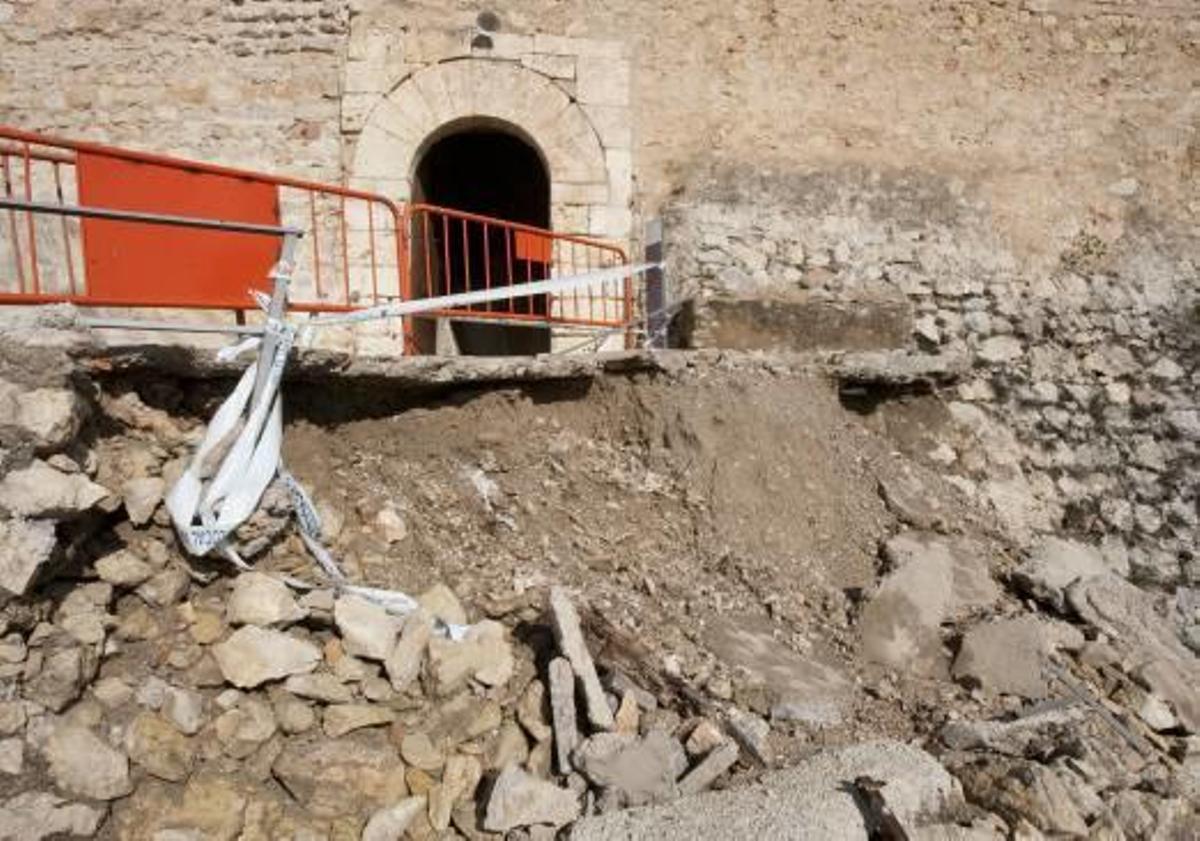 Las lluvias del último mes agravan el deterioro del castillo de Xàtiva