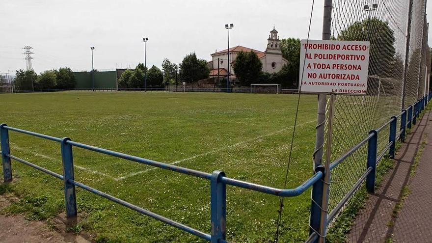 Instalaciones del campo de fútbol de Jove.