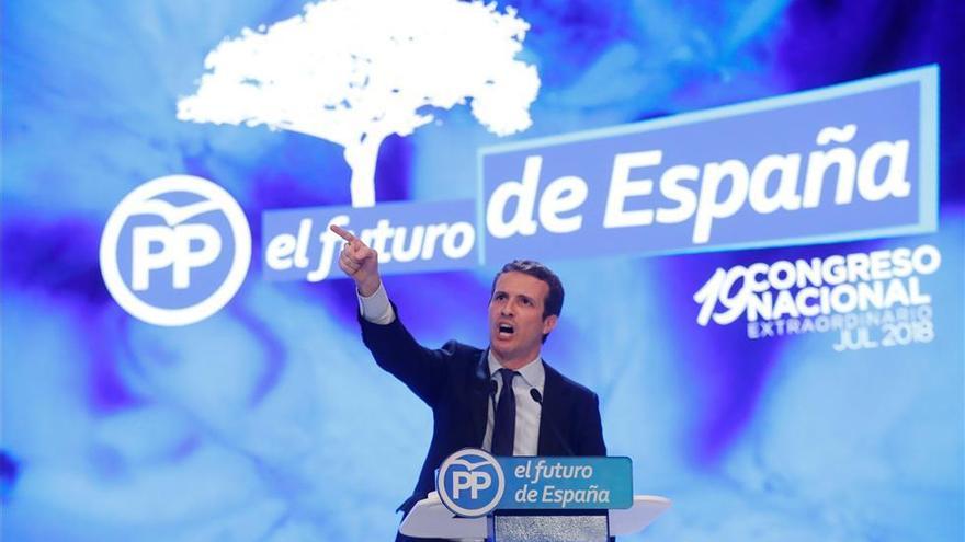 Casado culmina su discurso con gritos de &quot;viva el PP y viva España&quot;