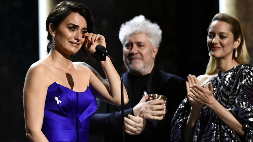 Penélope Cruz, al recibir el César de Honor.