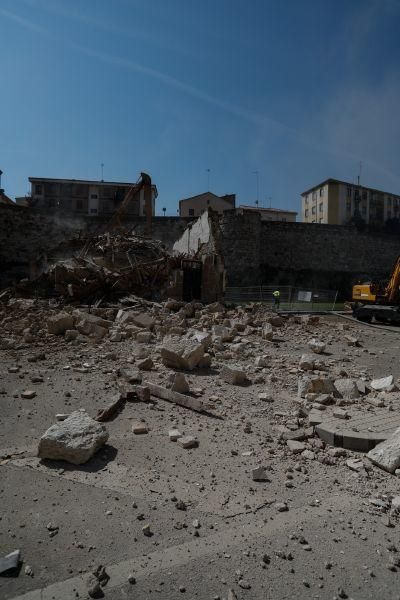 Derribo para liberar la muralla en Zamora