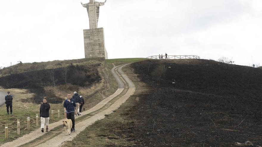 El plan del Naranco limpiará y asegurará 1,5 hectáreas calcinadas en los incendios