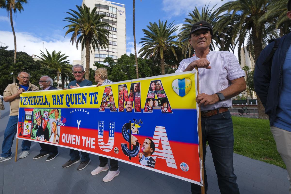 Concentración en apoyo al pueblo venezolano en Gran Canaria