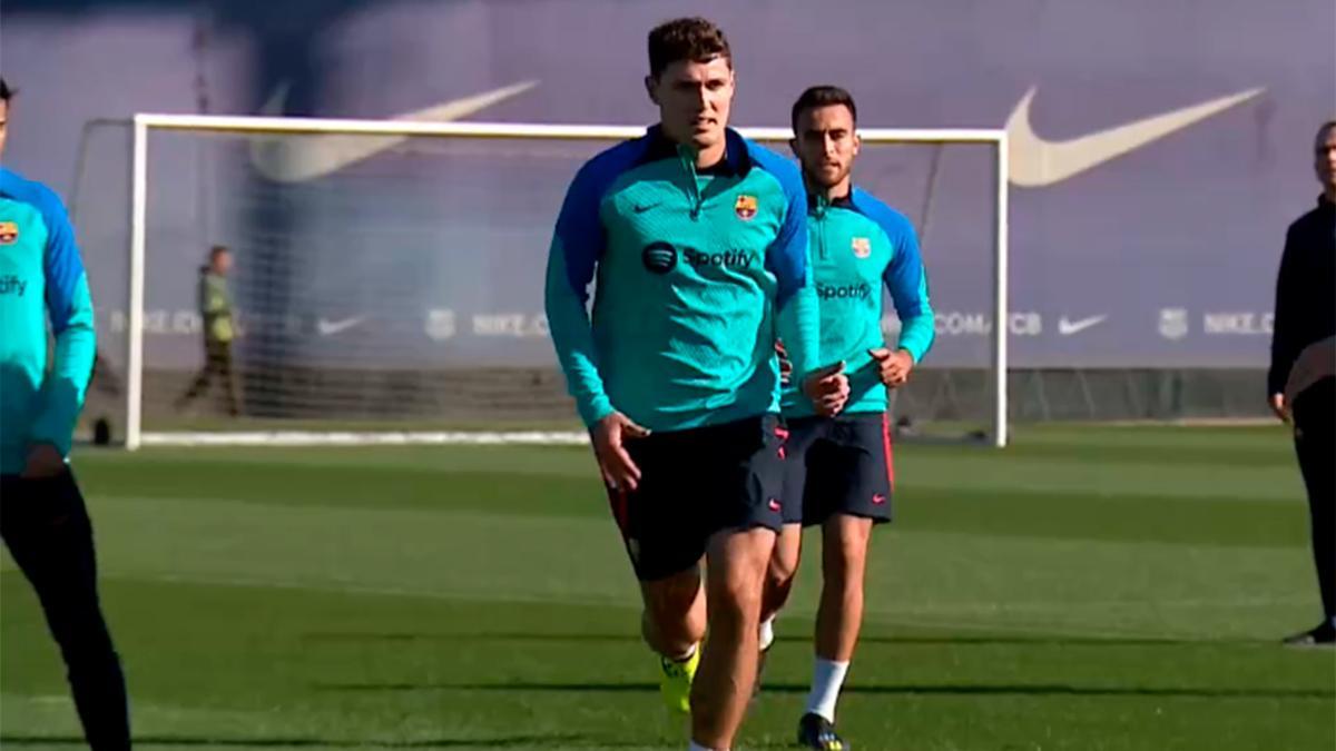 Christensen, durante un entrenamiento con el Barça