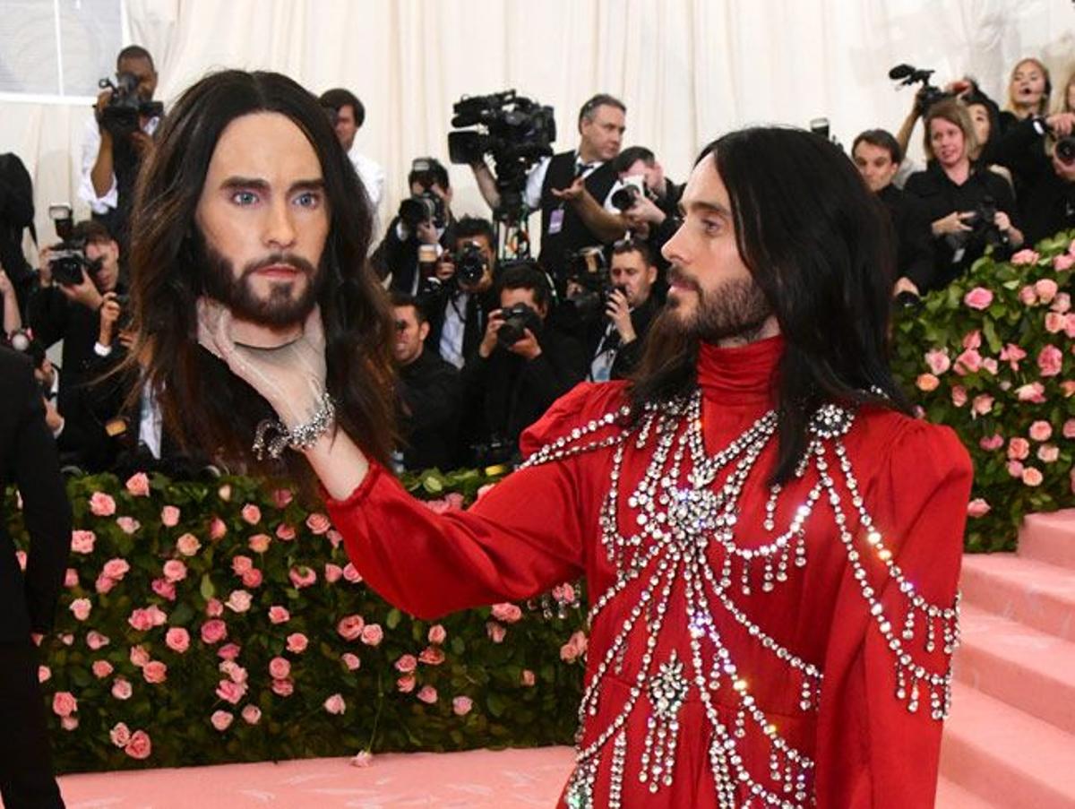 Jared Leto y su réplica en la Gala MET 2019