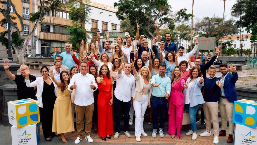 Esther Monzón, elegida este sábado secretaria general de Coalición Canaria en Las Palmas de Gran Canaria