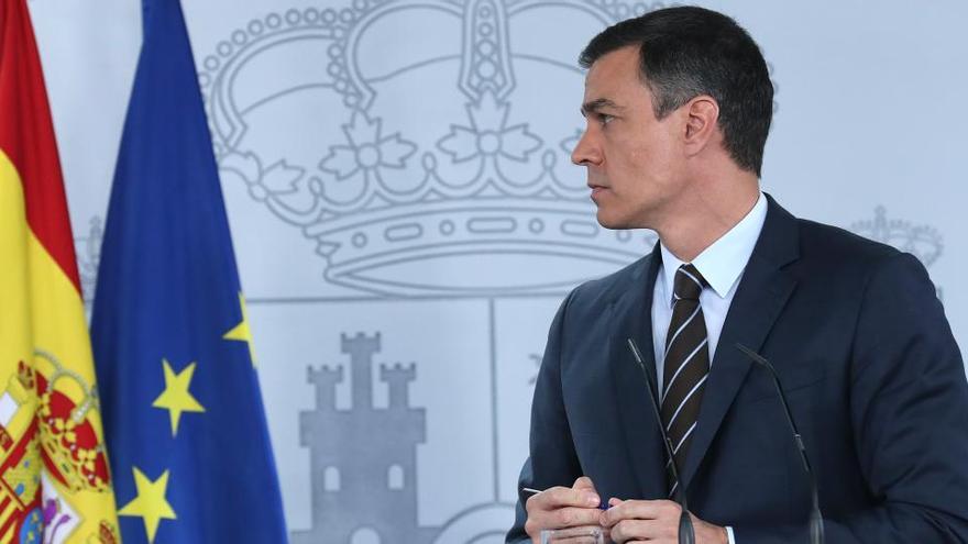 Pedro Sánchez, en la rueda de Prensa posterior a la conferencia de presidentes