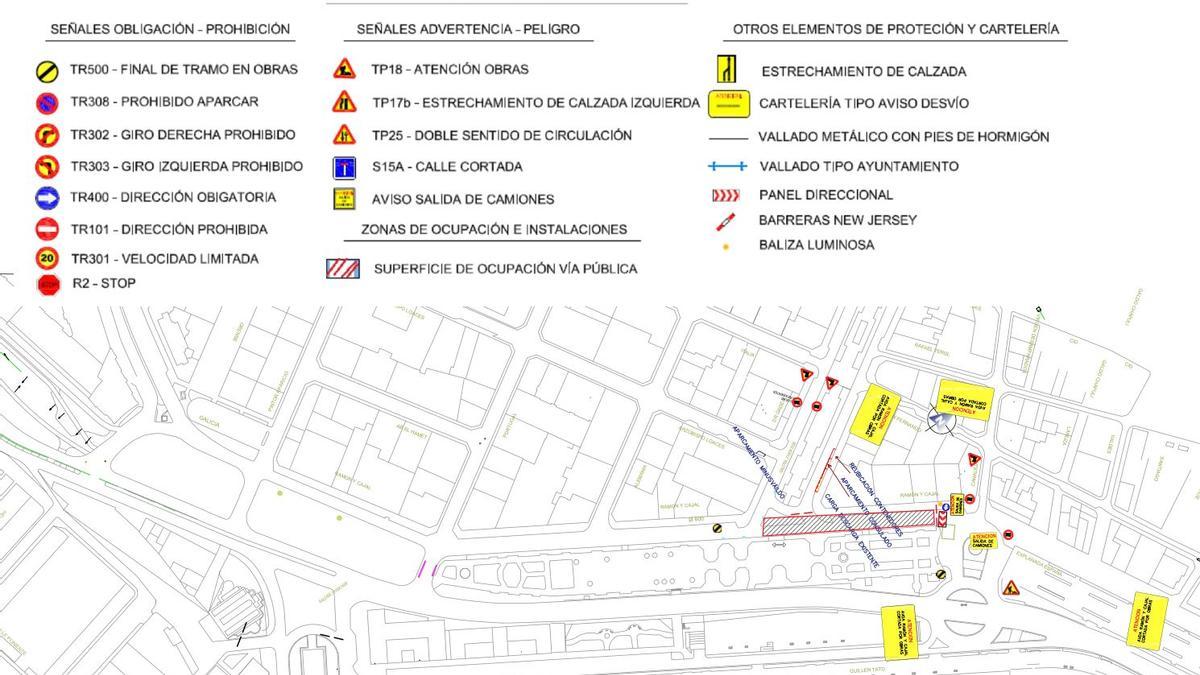 Corte de tráfico de la calle Ramón y Cajal y Doctor Gadea por obras de  Aguas de Alicante - Información