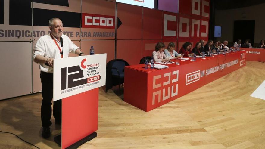 Pino destaca que deja CC OO como primera fuerza sindical de Asturias